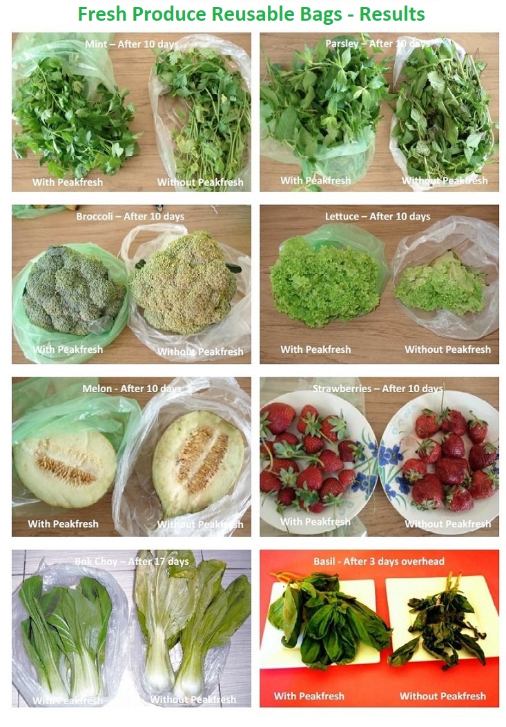 Fresh Produce Life Exentions Bags for Fruits, Vegetabels, Flowers