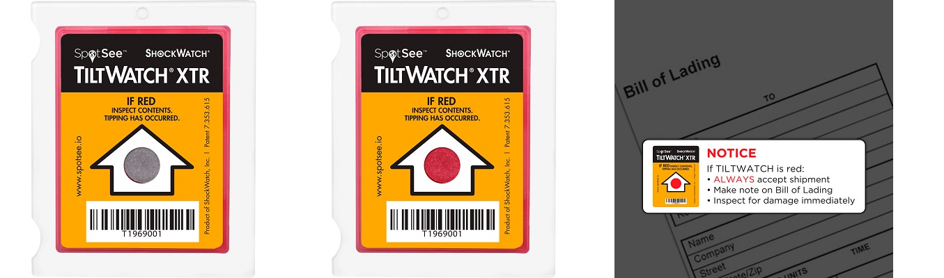 SpotSee� TiltWatch� XTR Tilt Indicator